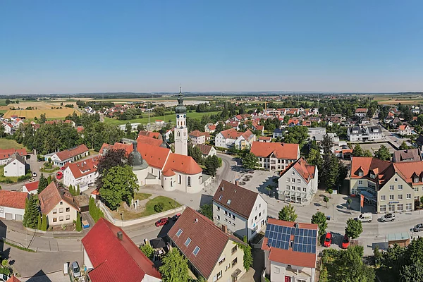 Pfaffenhofen aus der Luft