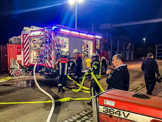 Feuerwehrübung in Pfaffenhofen